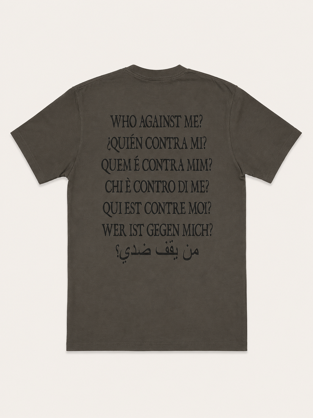 OLIVE WHO AGAINST US TEE