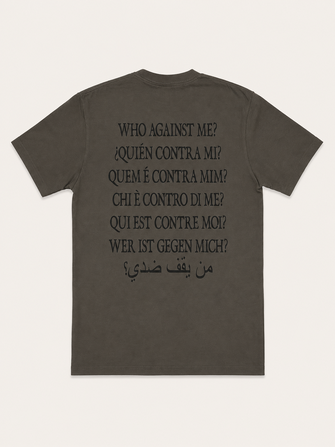 OLIVE WHO AGAINST US TEE