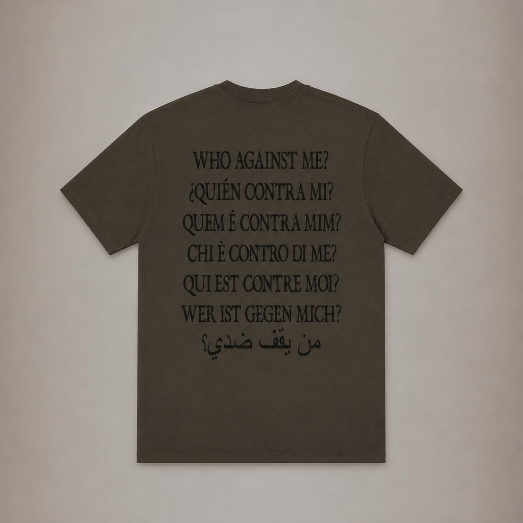 OLIVE WHO AGAINST US TEE