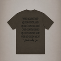 OLIVE WHO AGAINST US TEE