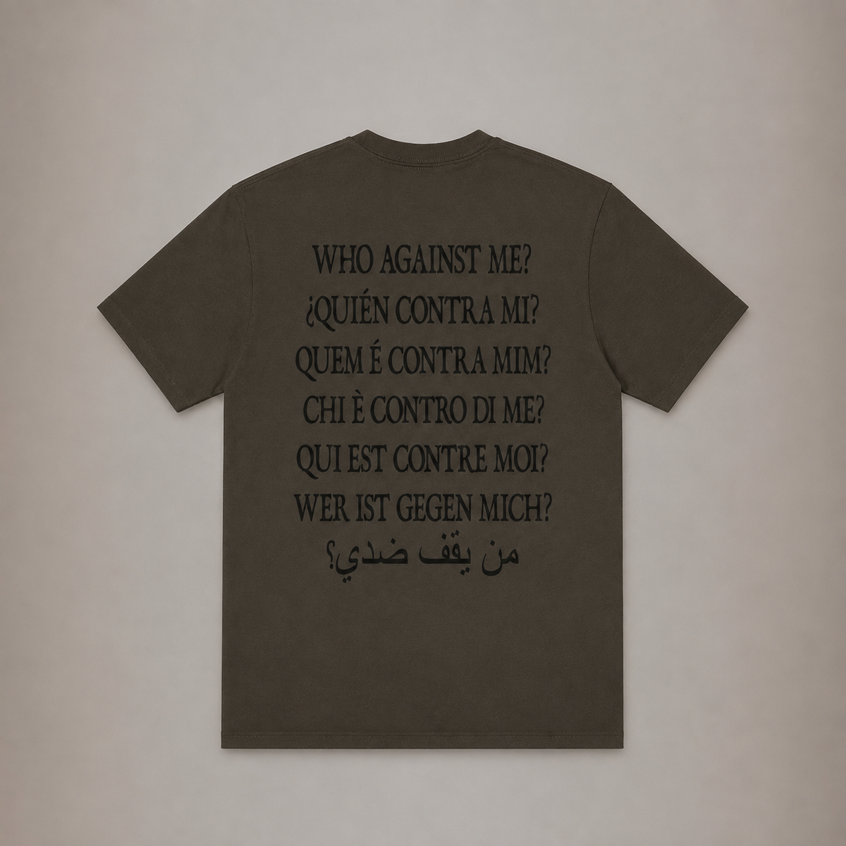 OLIVE WHO AGAINST US TEE